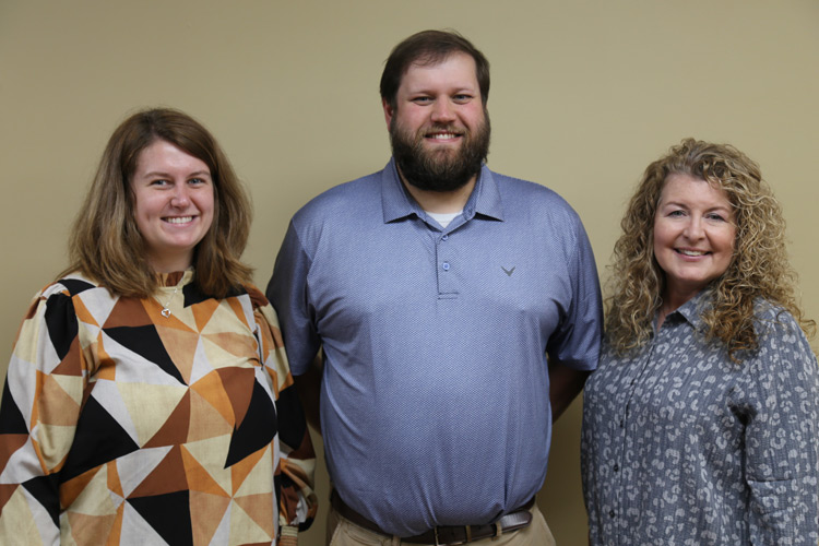 Circuit Clerk’s Office – L to R is Madison Loden, Ceburn Gray, and Danna Young