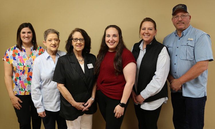 Itawamba County MS Tax Assessor's office – L to R is Andrea Simmons, Sandy Parker, Tami Beane, Laura Beth Chaney, Jodi Cleary, Greg Tutor