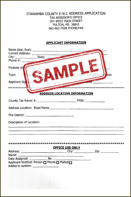 Assign 911 Address (PDF)