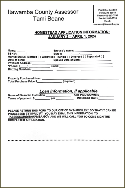Homestead Pre-Application (PDF)